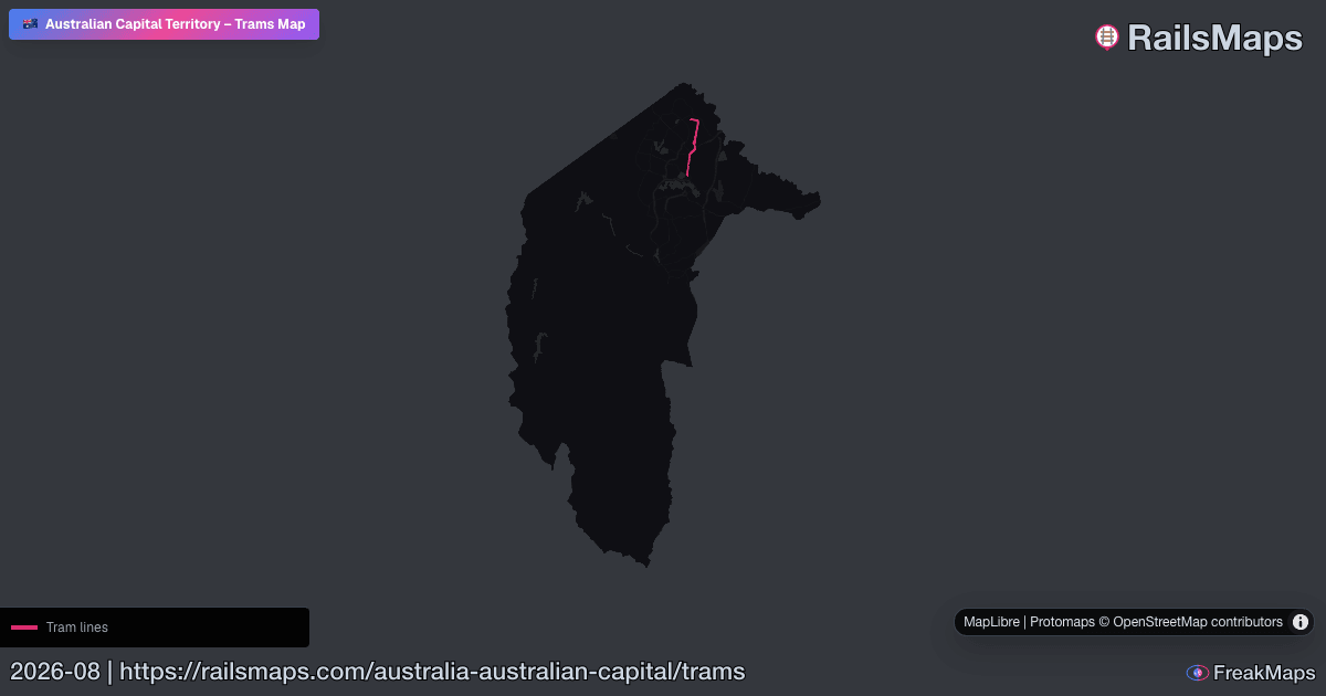 Australian Rails Game Australian Capital Territory Tram Map — Tram Routes & Streetcar Network ...