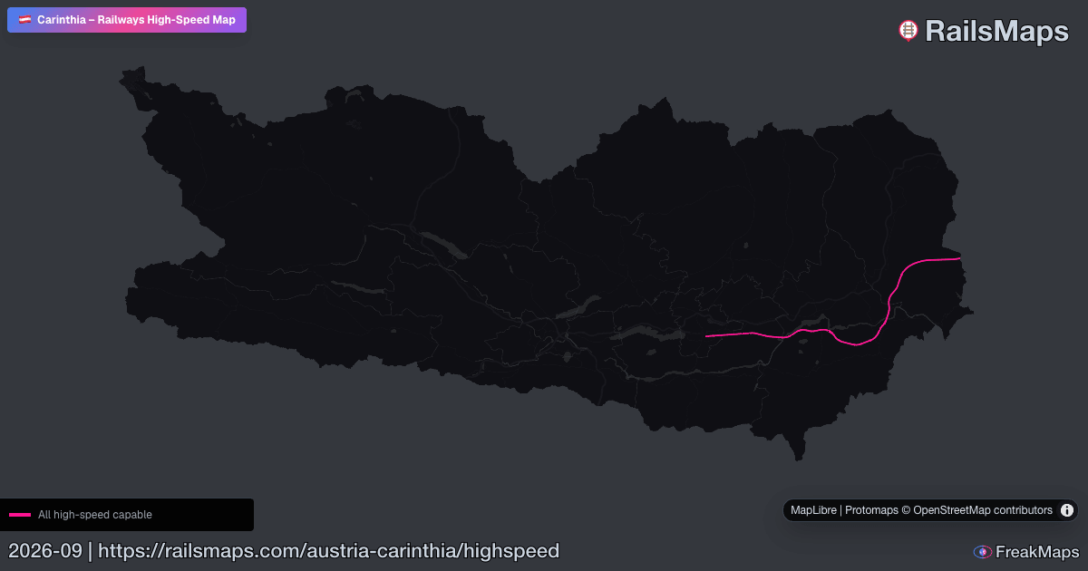Hsr Train Map Carinthia High-Speed Rail Map — HSR Lines & Fast Train Corridors ...