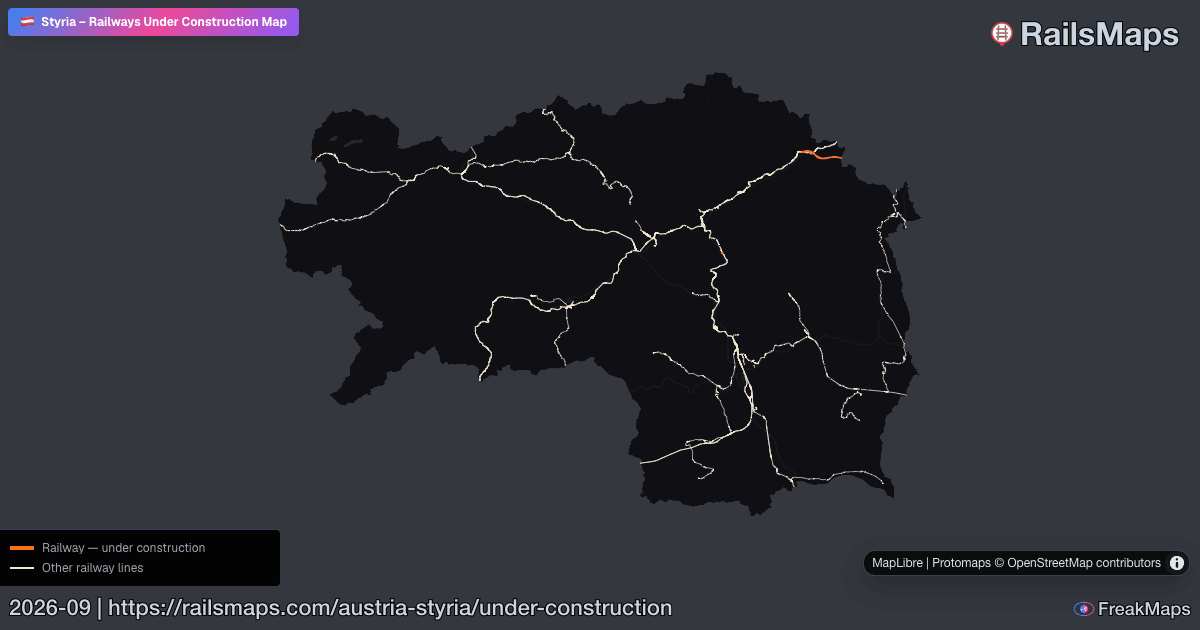 Styria Ssr Styria Railways Under Construction — Active Rail Projects | RailsMaps