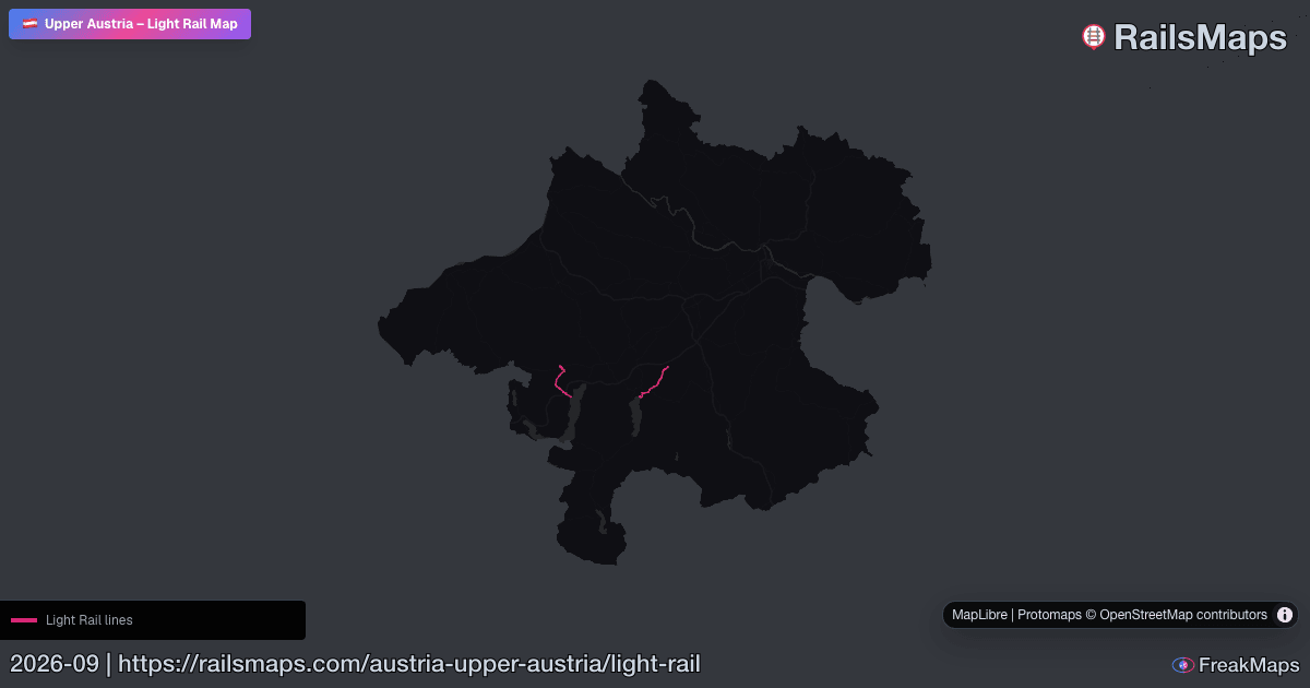 Hrs Map Yukarı Avusturya Hafif Raylı Sistem Haritası — HRS Hatları ve ...