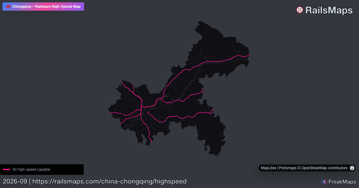 Hsr Train Map Chongqing High-Speed Rail Map — HSR Lines & Fast Train Corridors ...
