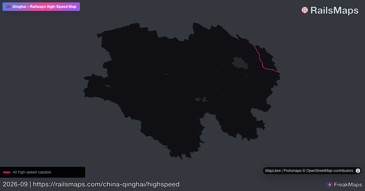 Hsr Train Map Qinghai High-Speed Rail Map — HSR Lines & Fast Train Corridors | RailsMaps