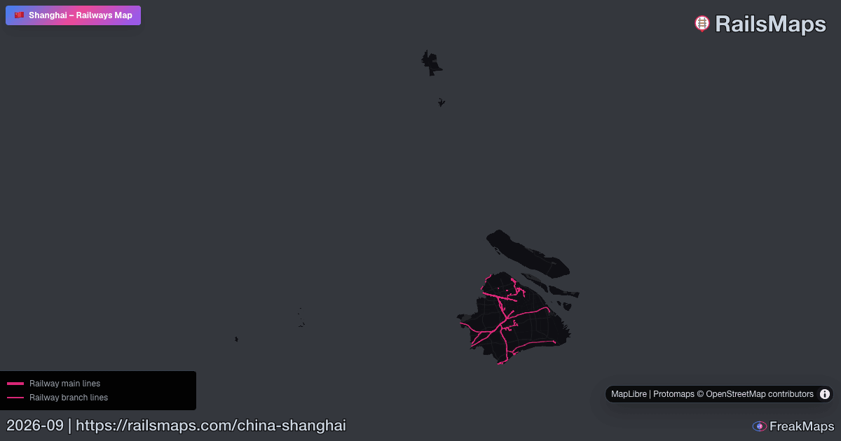 Shanghai Railway Map — Train & Rail Network | RailsMaps
