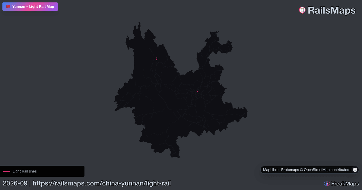 Py Line Lrt Map Yunnan Light Rail Map — LRT Lines & Routes | RailsMaps