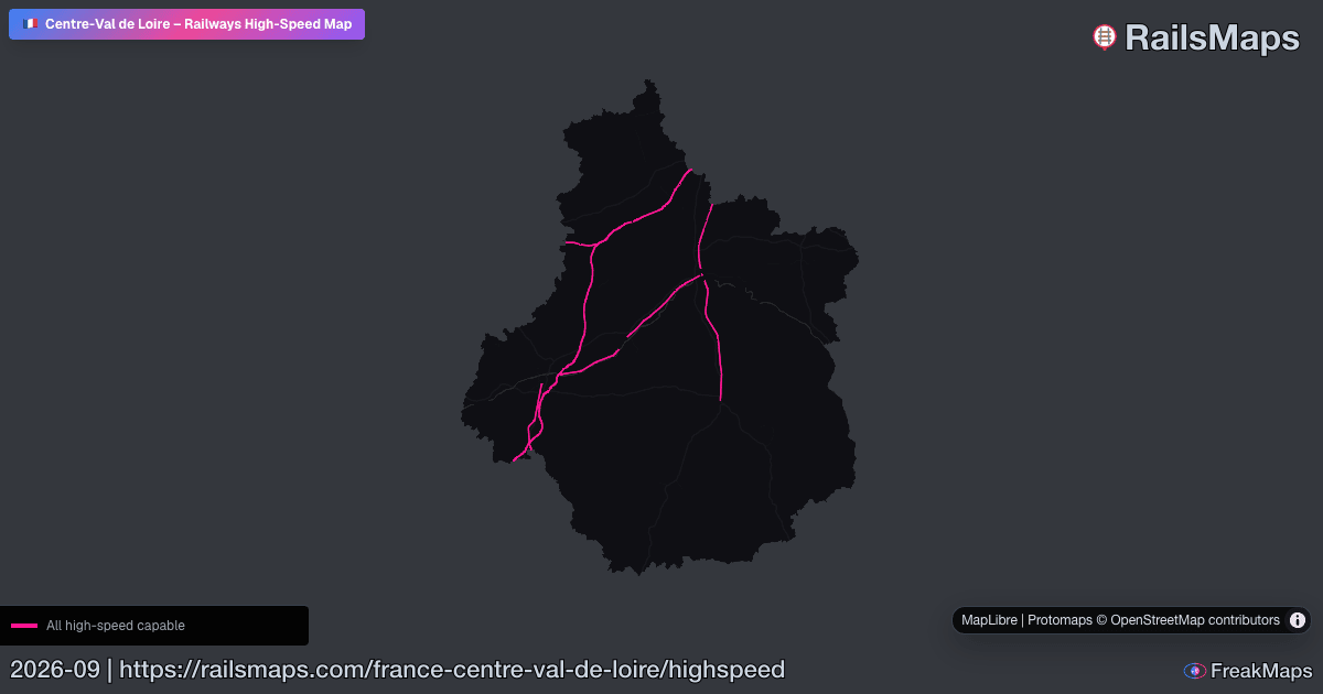 Hsr Train Map Centre-Val de Loire High-Speed Rail Map — HSR Lines & Fast Train ...