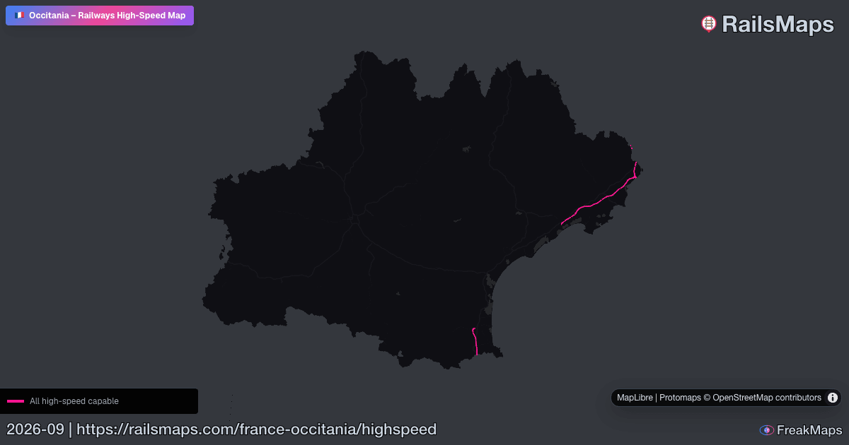 Hsr Train Map Occitania High-Speed Rail Map — HSR Lines & Fast Train Corridors ...