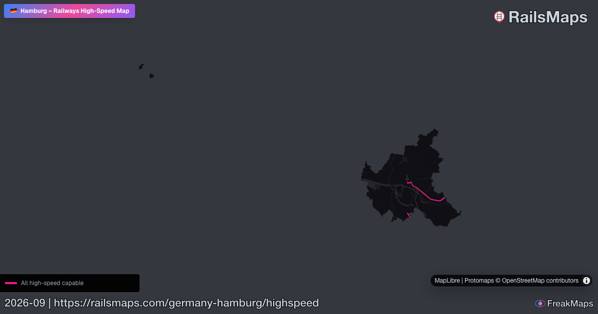 Hsr Train Map Hamburg High-Speed Rail Map — HSR Lines & Fast Train Corridors | RailsMaps