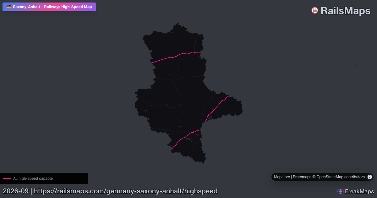 Hsr Train Map Saxony-Anhalt High-Speed Rail Map — HSR Lines & Fast Train Corridors ...