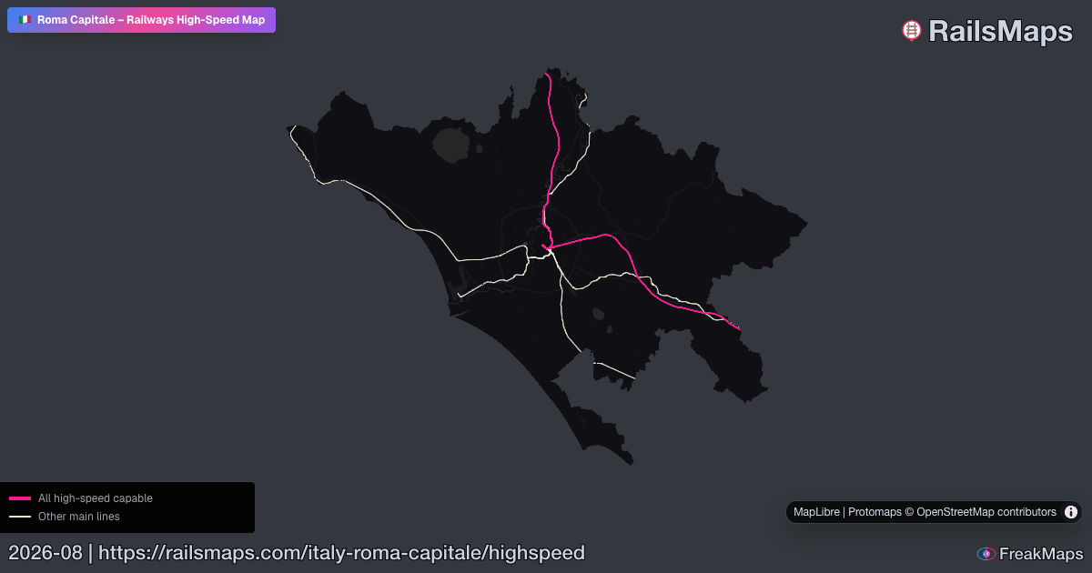 Hsr Train Map Roma Capitale High-Speed Rail Map — HSR Lines & Fast Train Corridors ...