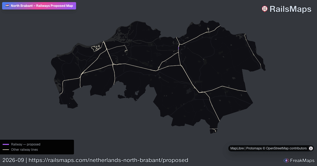 North Brabant Proposed Railways — Planned Rail Lines & Future Network ...