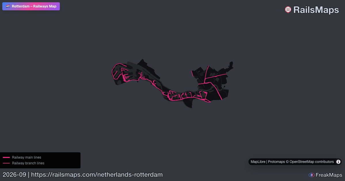 Rotterdam Time Rotterdam Railway Map — Train & Rail Network | RailsMaps