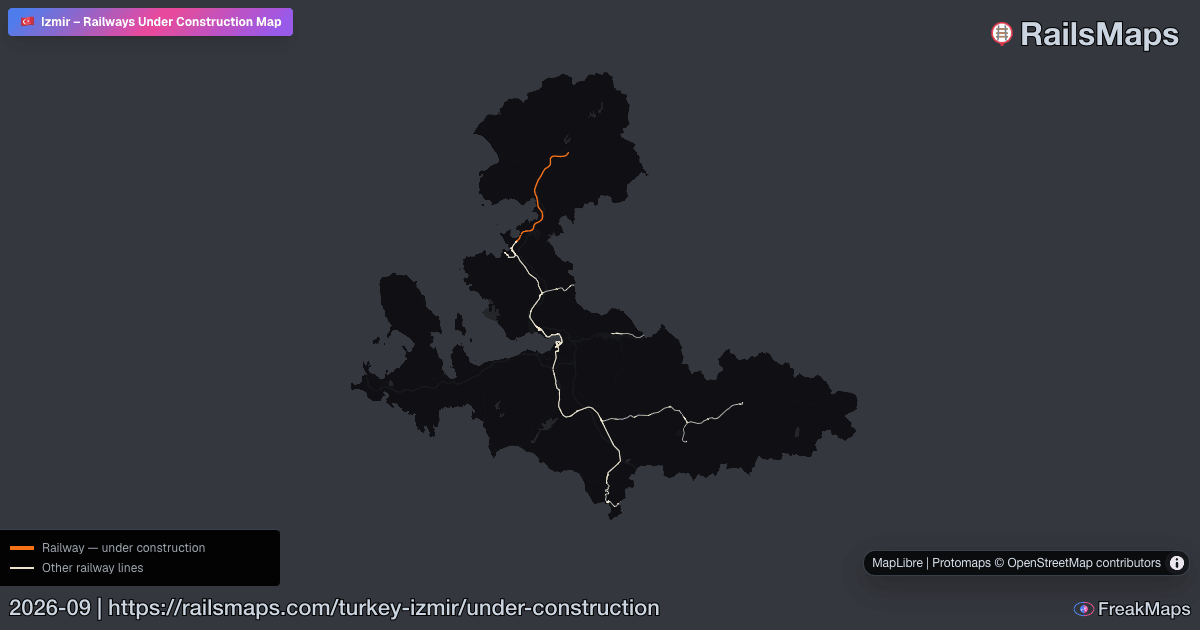 Undrr Map Izmir Railways Under Construction โ Active Rail Projects | RailsMaps