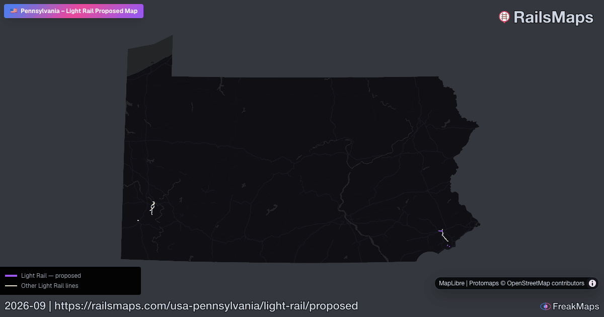 Py Line Lrt Map Pennsylvania Proposed Light Rail Lines — Planned LRT Routes | RailsMaps